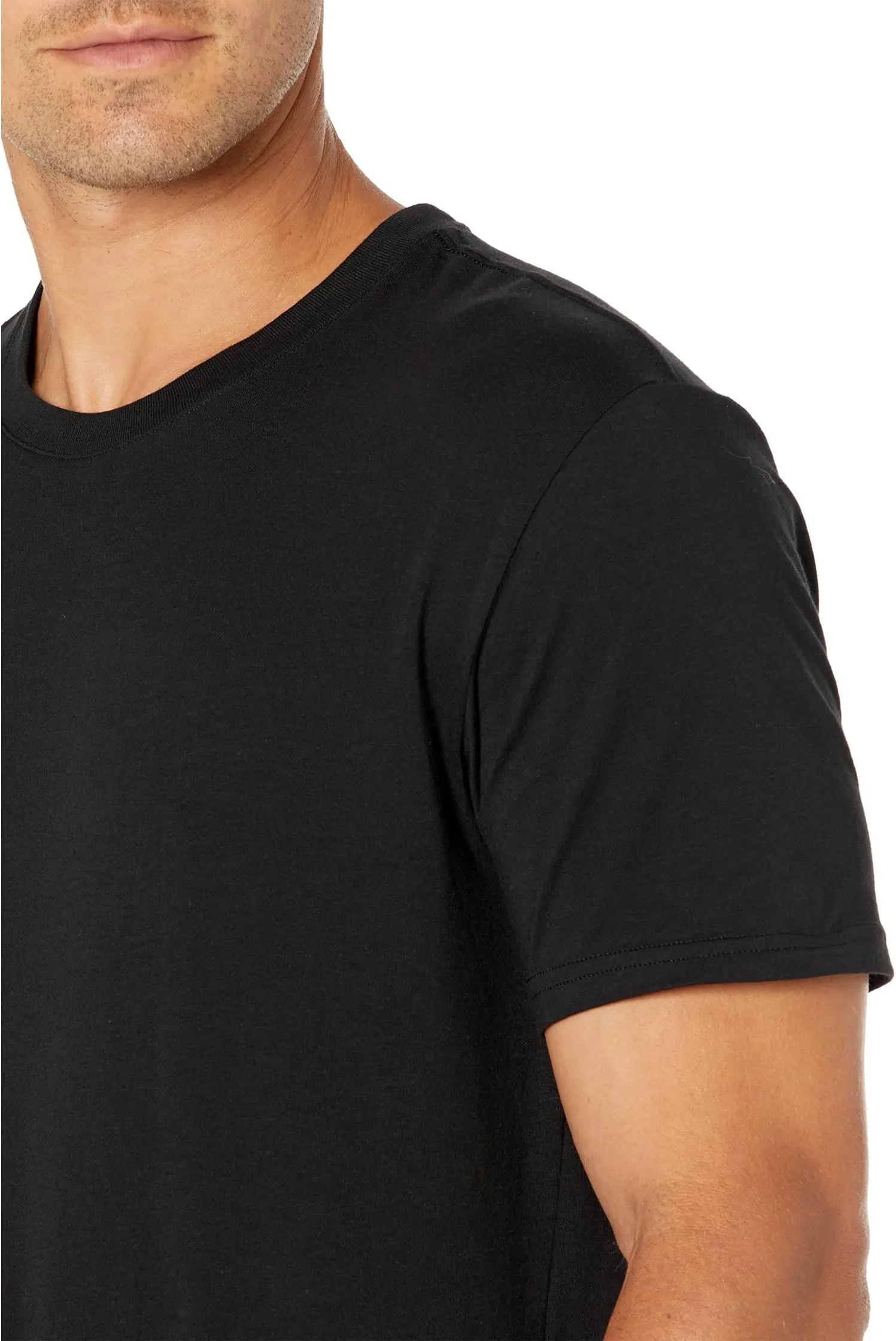 4D-Flex Lux Polo Ralph Lauren Short Sleeve Cotton Blend T-Shirt 3 Pack , color 3 Polo Black