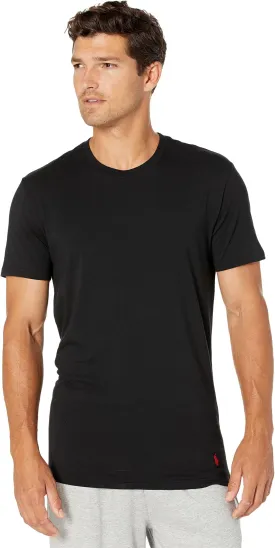 4D-Flex Lux Polo Ralph Lauren Short Sleeve Cotton Blend T-Shirt 3 Pack , color 3 Polo Black