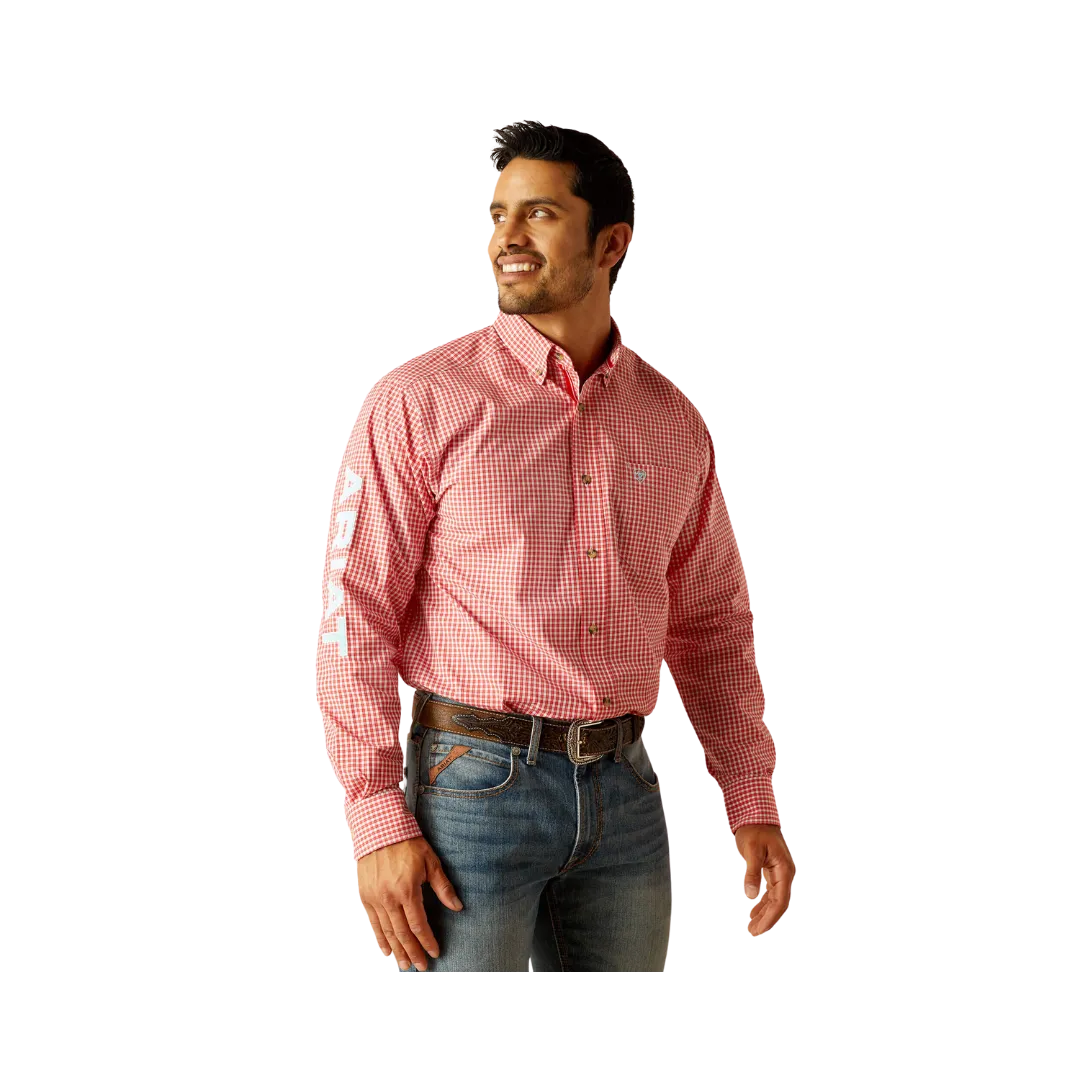 Ariat Men's Pro Series Team Gilbert Classic Fit Red Shirt