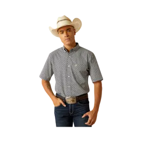Ariat Men's Trace Fitted Dress Blues Shirt