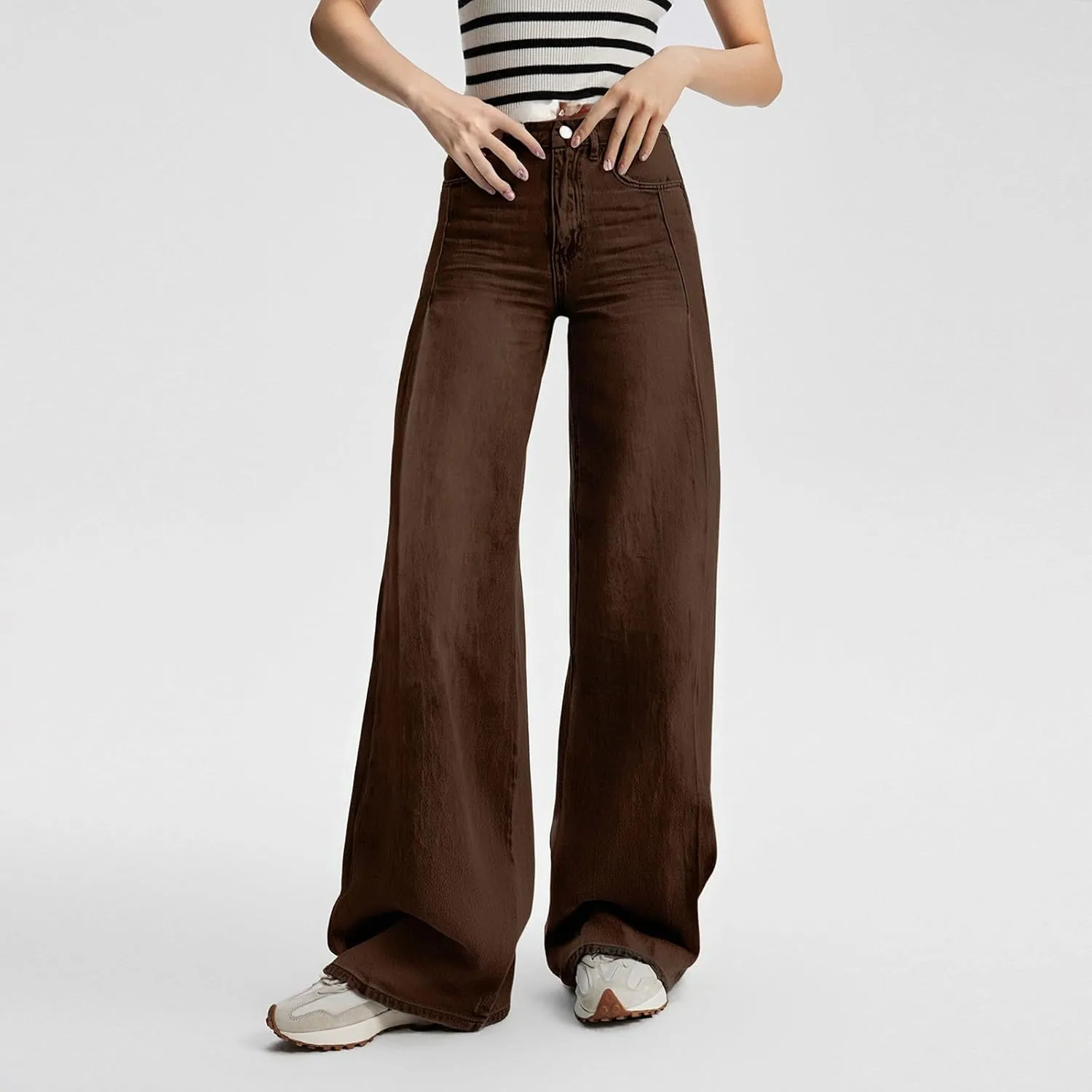Baggy Jeans Women Long Wide Leg Dressy Casual Baggy Jeans Y2K Trendy Summer Women's Lounge Pants Pockets