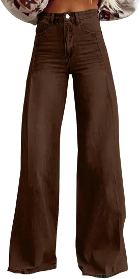 Baggy Jeans Women Long Wide Leg Dressy Casual Baggy Jeans Y2K Trendy Summer Women's Lounge Pants Pockets