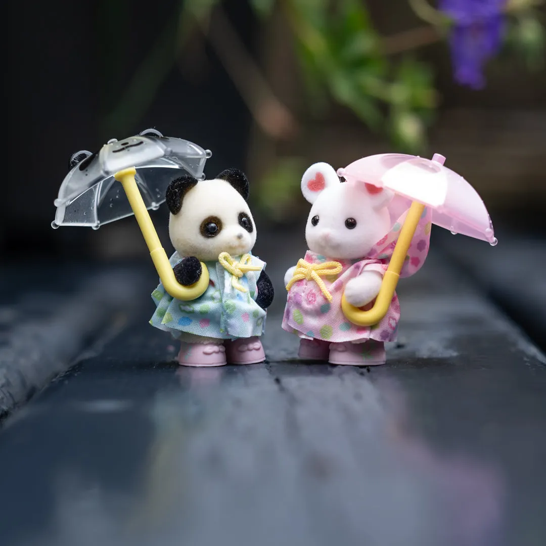 Calico Critters nursery friends rainy day duo