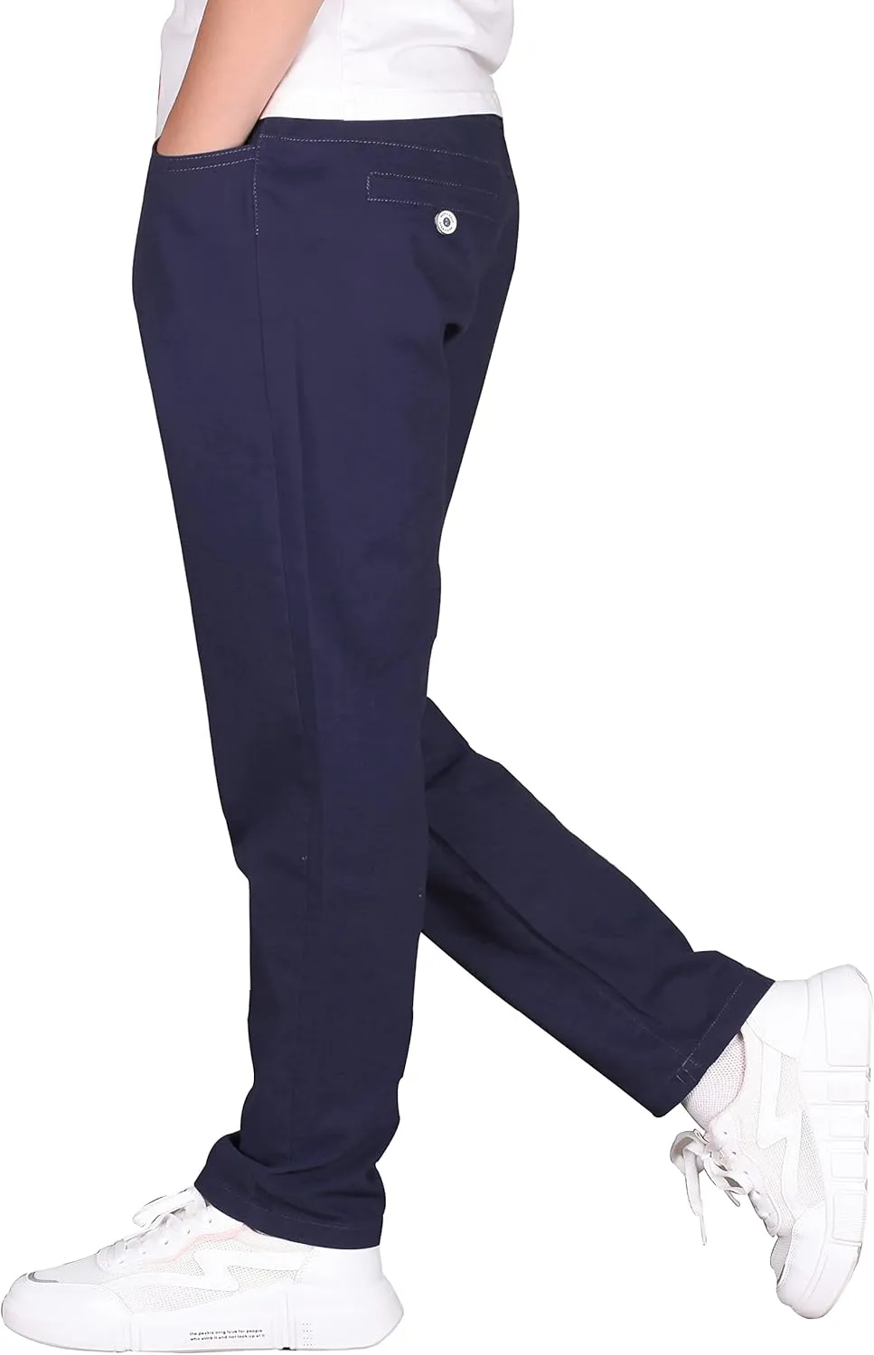 CAMLAKEE Boys' Stretch Pull on Chino Pants Kids School Uniform Yonth Twill Pants