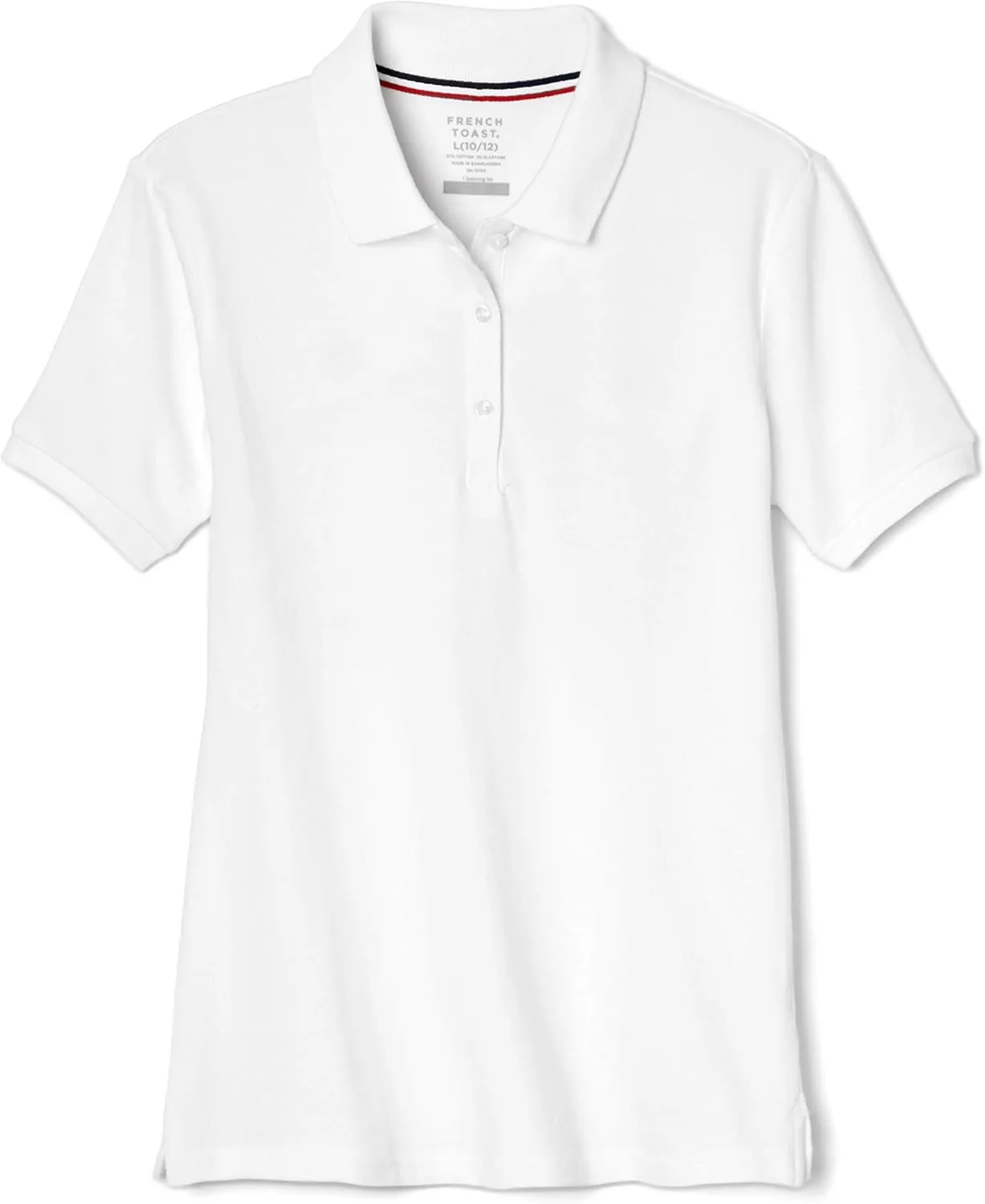 French Toast Girls' Short Sleeve Stretch Pique Polo Shirt