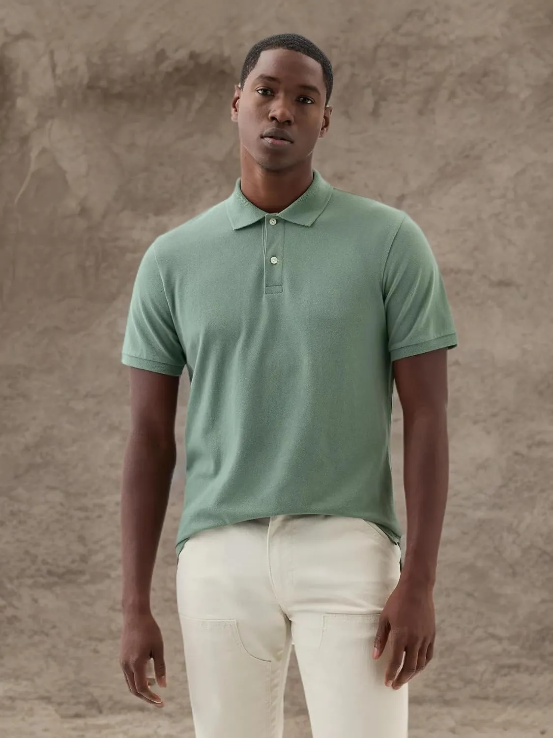 GAP Men's Stretch Pique Polo Shirt