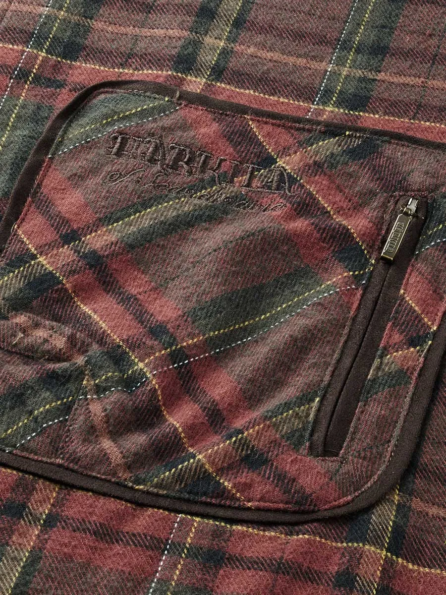 HARKILA Pajala Shirt - Mens Brushed Cotton - Red Check