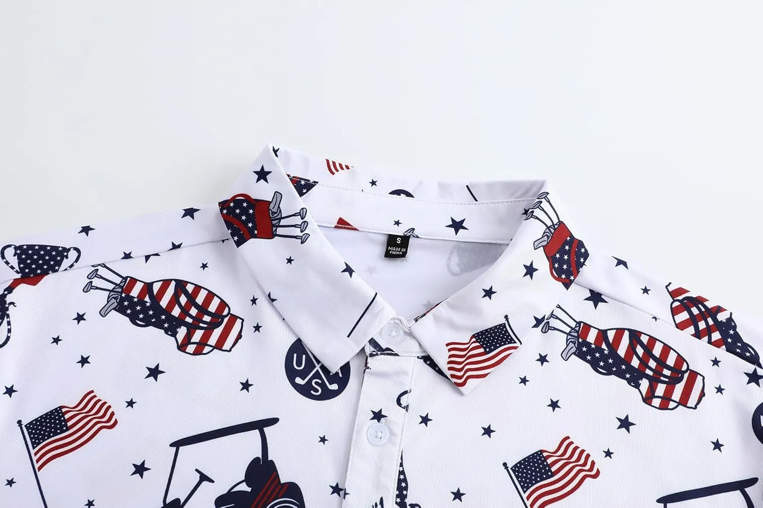Men's Golf Polo Shirts Short Sleeve Performance Moisture Wicking Quick Dry Golf Shirts for Men