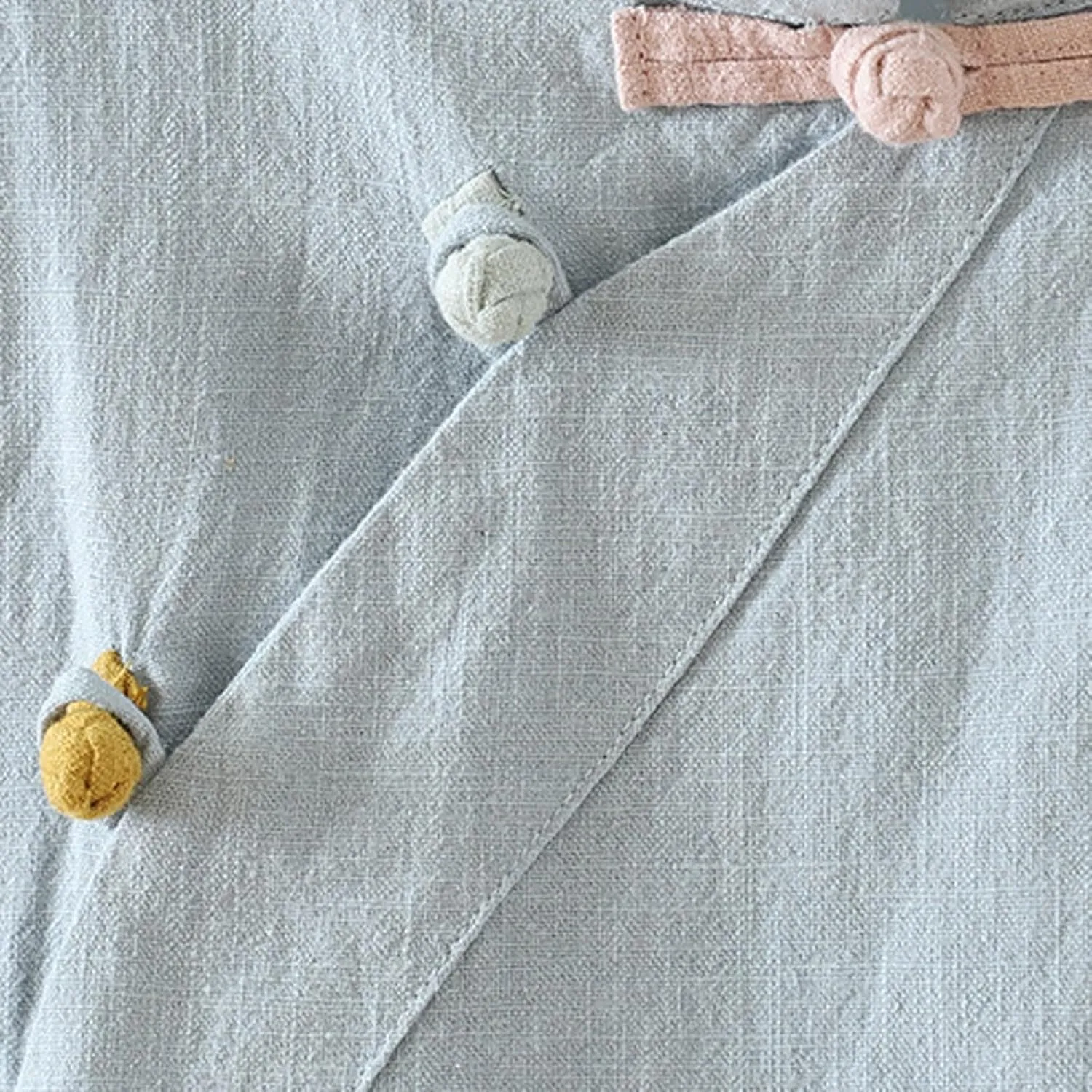 Oplxuo Womens Cotton Linen Tunic Tops Retro Chinese Frog Button Mandarin Collar Shirts Summer Causal Short Sleeve Blouses
