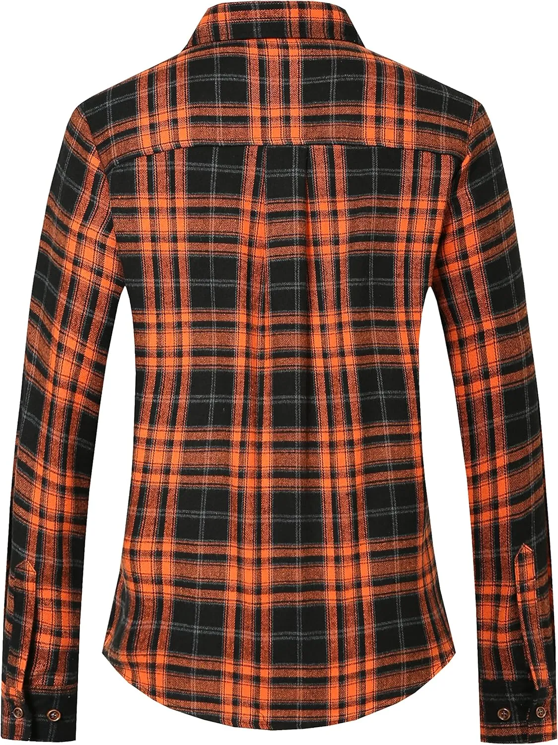 SSLR Flannel Shirts Womens Long Sleeve Button Down Plaid Shirts Casual
