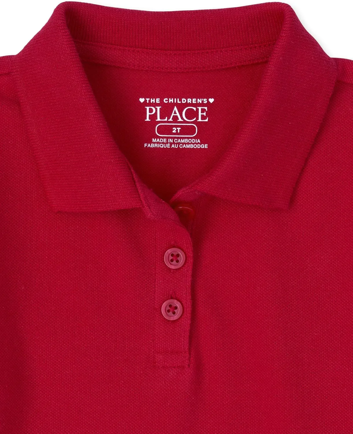 The Children's Place Baby Girls' and Toddler Short Sleeve Pique Polo