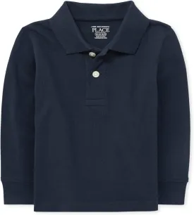 The Children'S Place Boys Long Sleeve Pique Polo