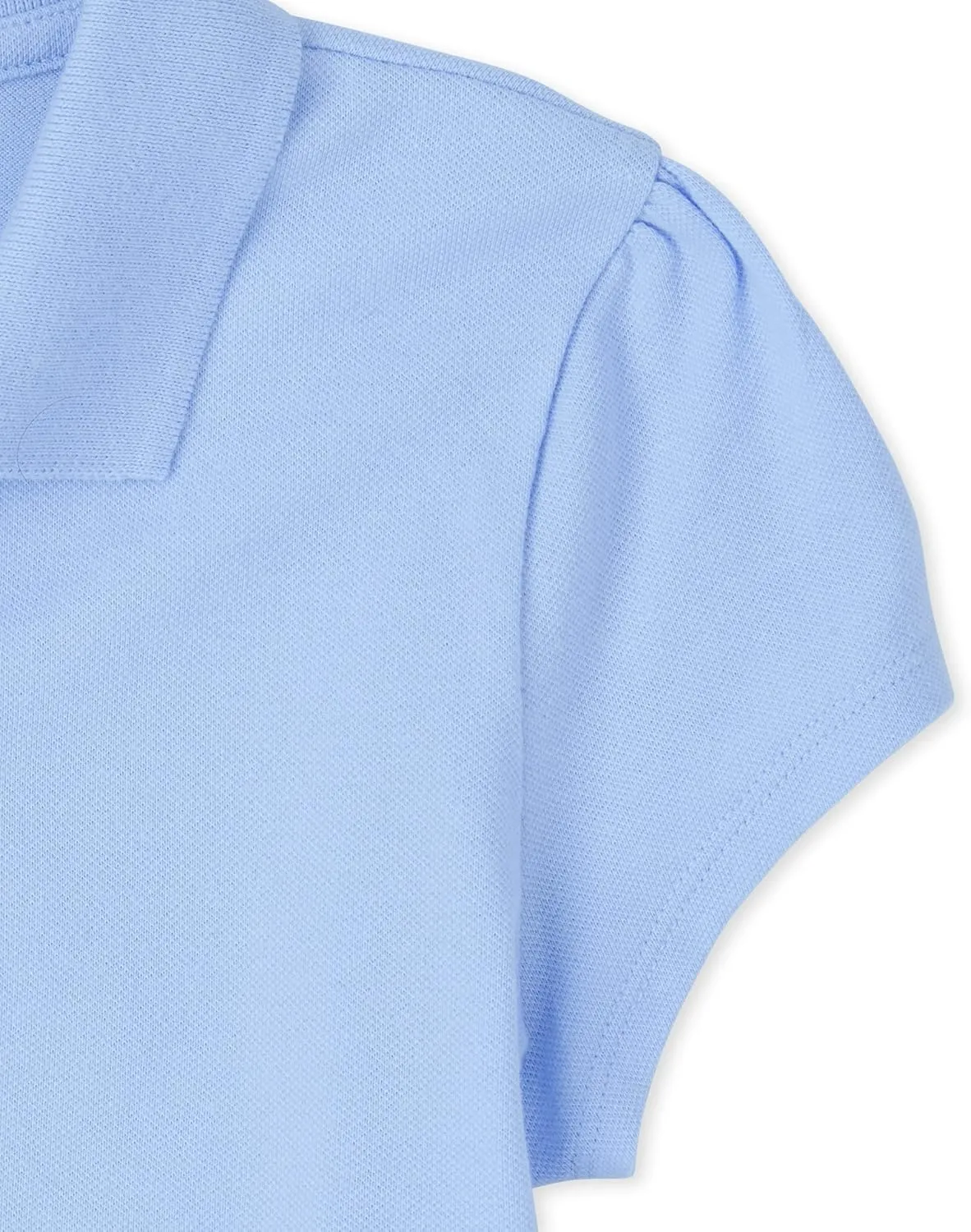 The Children's Place Girls' Short Sleeve Ruffle Pique Polo