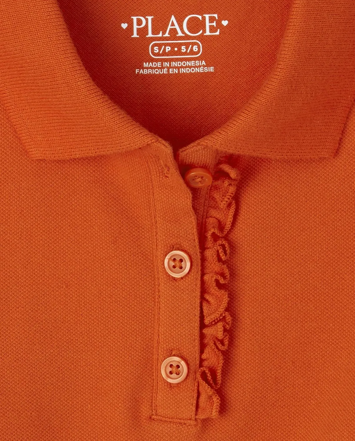 The Children's Place Girls' Short Sleeve Ruffle Pique Polo