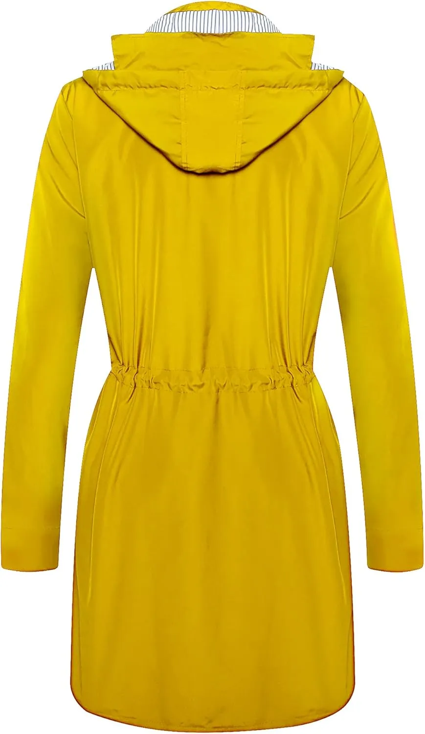 Twinklady Rain Jacket Women Windbreaker Striped Climbing Raincoats Waterproof Lightweight Outdoor Hooded Trench Coats