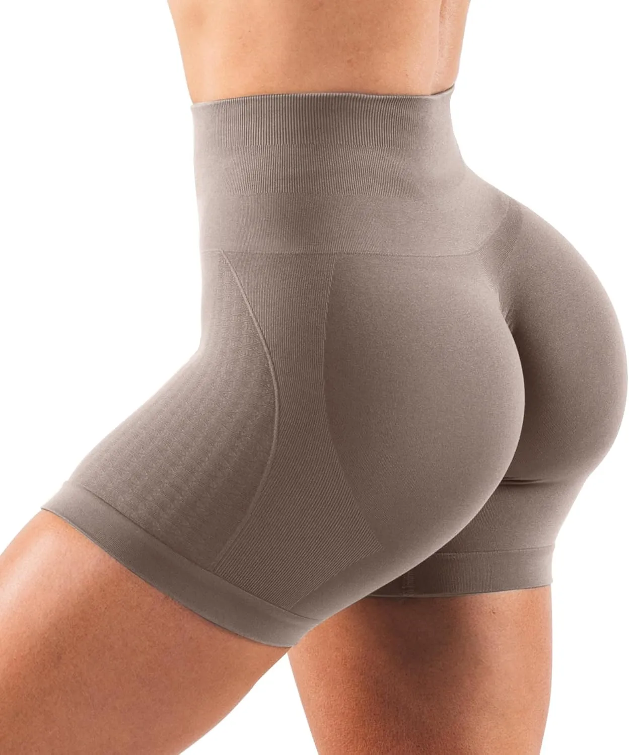 Unthewe Workout Butt Lifting Shorts for Women High Waisted Seamless Gym Yoga Booty Shorts