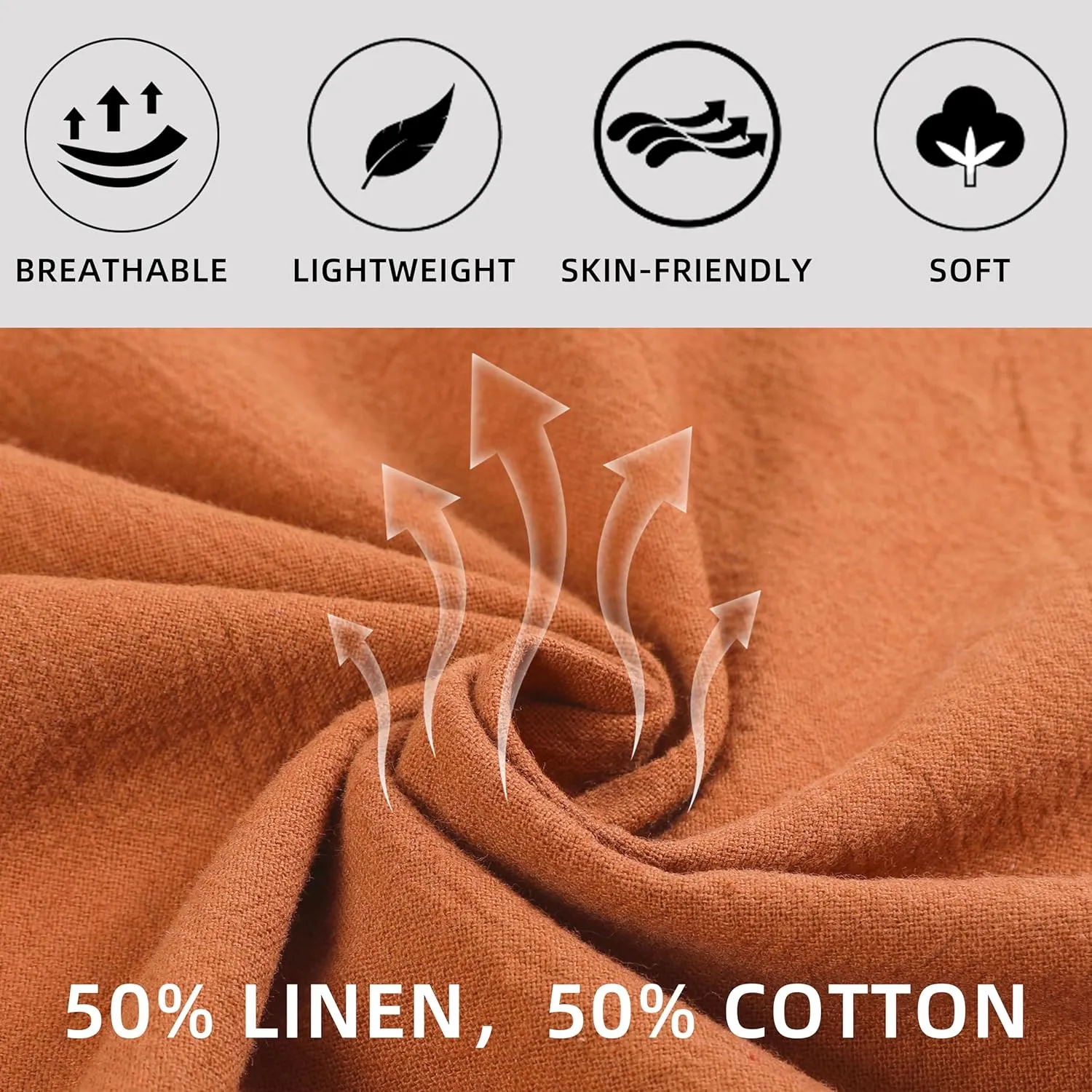 Womens Linen Shorts Summer Casual High Wasited Ruffle Wide Leg Drawstring Beach Loose Shorts